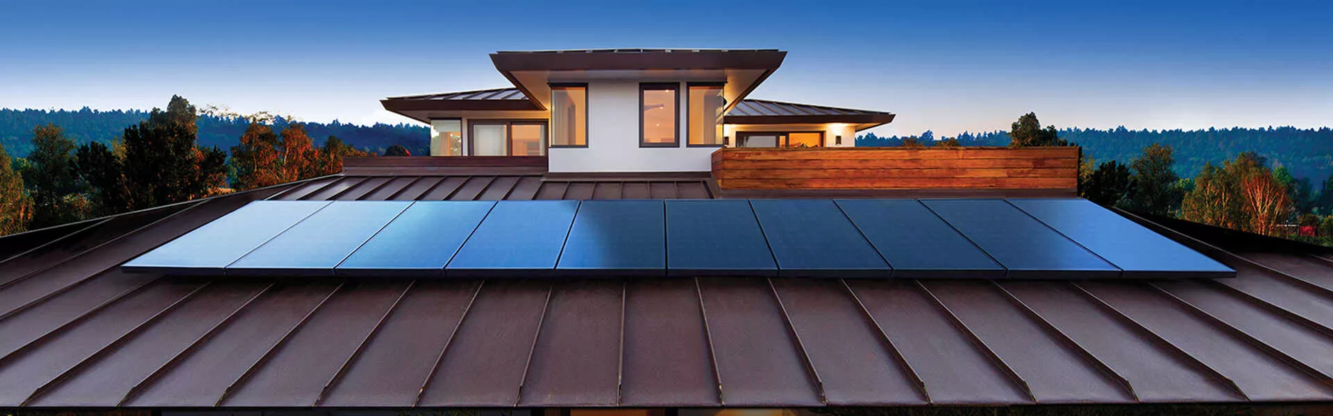 residential home with sunpower solar panels and blue sky